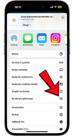 Dodaj do ekranu głównego