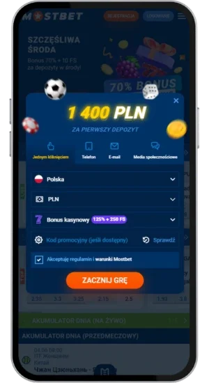 Rejestracja i wpłata w kasynie