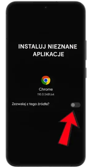 Włącz instalację z nieznanych źródeł